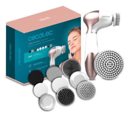 Cecotec 03371 spazzola per la pulizia del viso Spazzola rotante Marrone, Bianco