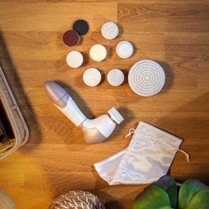 Cecotec 03371 spazzola per la pulizia del viso Spazzola rotante Marrone, Bianco