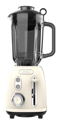 Cecotec Power Black Titanium RetroBeige 1,5 L Frullatore da tavolo 1200 W Beige