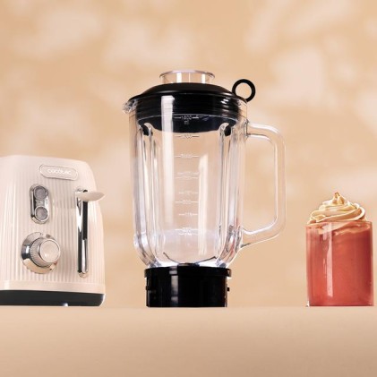 Cecotec Power Black Titanium RetroBeige 1,5 L Frullatore da tavolo 1200 W Beige
