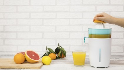 Cecotec Zitrus TowerAdjust Easy 800 Spremiagrumi manuale 800 W Azzurro, Bianco