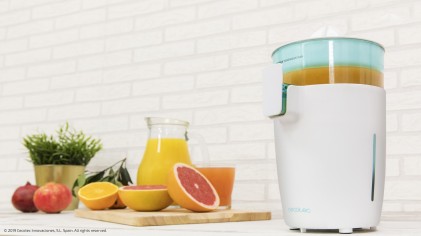 Cecotec Zitrus TowerAdjust Easy 800 Spremiagrumi manuale 800 W Azzurro, Bianco