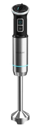 Cecotec Power Neutron 1100MAX Cream&Crush Frullatore ad immersione 1100 W Nero, Acciaio inox