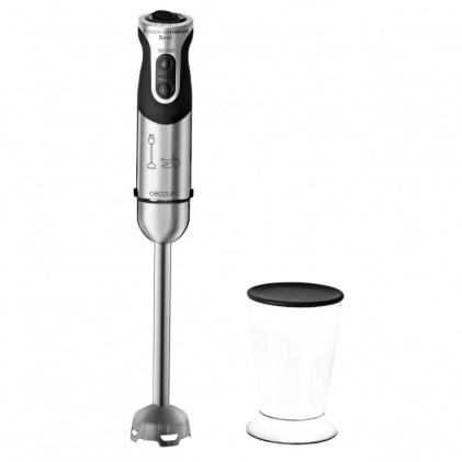 Cecotec Powerful Titanium 1000 Frullatore ad immersione 1000 W Nero, Acciaio inossidabile