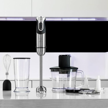 Cecotec Powerful Titanium 1000 Pro 800 L Frullatore ad immersione 1000 W Nero, Acciaio inossidabile