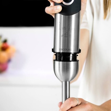 Cecotec Powerful Titanium 1000 Pro 800 L Frullatore ad immersione 1000 W Nero, Acciaio inossidabile
