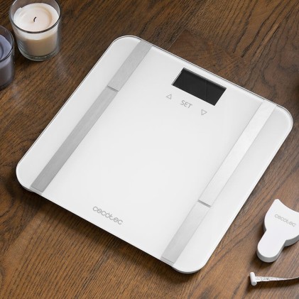 ecotec Surface Precision 9400 Bilancia pesapersone completamente sana - Alta precisione - Piattaforma in vetro temperato - Schermo LCD invertito - Peso massimo. 180 kg