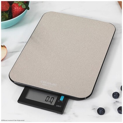 Cecotec 04098 bilancia da cucina Acciaio inox Rettangolo Bilancia da cucina elettronica