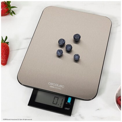 Cecotec 04098 bilancia da cucina Acciaio inox Rettangolo Bilancia da cucina elettronica