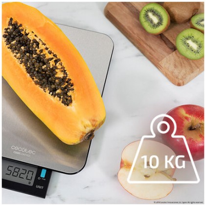 Cecotec 04098 bilancia da cucina Acciaio inox Rettangolo Bilancia da cucina elettronica