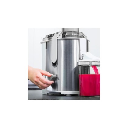 Frullatore orbitale Cecotec StrongTitanium 19000 XXL - 2000W - 19000 giri/min - Serbatoio da 2 litri - Brocca per succhi da 950 ml - Beccuccio antigoccia - Base antiscivolo - Ingresso di alimentazione XXL da 75 mm - Colore acciaio e bianco