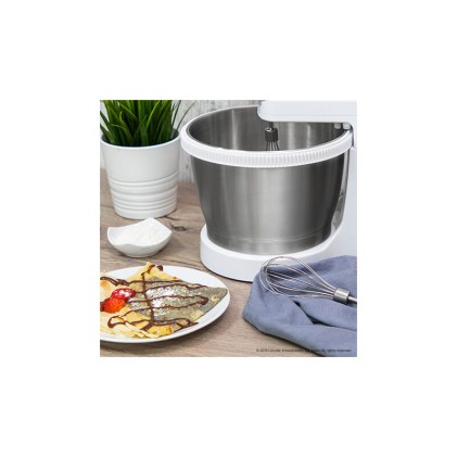 Cecotec PowerTwist 500 Steel Sbattitore con base 500 W Argento, Bianco