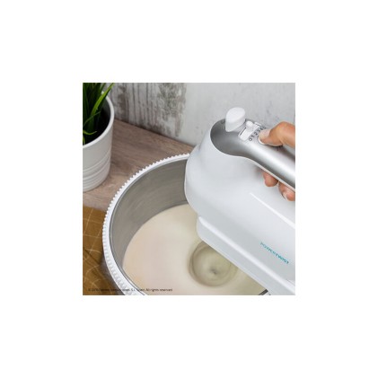 Cecotec PowerTwist 500 Steel Sbattitore con base 500 W Argento, Bianco