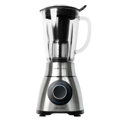 Cecotec Power Black Titanium 1300 Perfectmix 1,8 L Frullatore da tavolo 1300 W Nero, Titanio