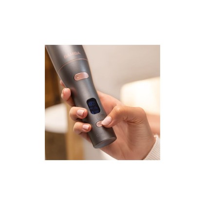 Cecotec Bamba SurfCare 750 Arricciacapelli wireless da viaggio Magic Waves - Ceramica - Regolazione della temperatura e del tempo - Schermo LCD - Autonomia 50 minuti - Borsa resistente al calore