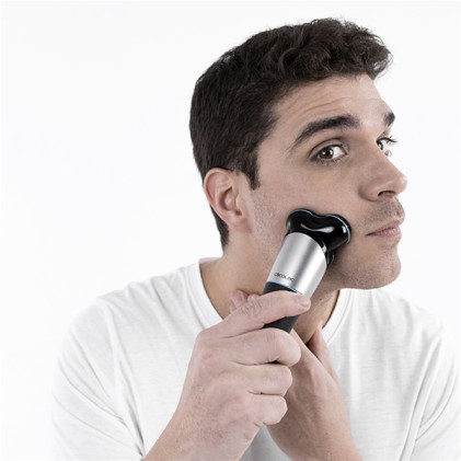 Cecotec Bamba PrecisionCare TwistGroom Rasoio multifunzione 5 in 1 - Per corpo e viso - Facile pulizia IPX5 - Autonomia di 90 minuti - Testina inclusa - Rasoio rotante - Batteria al litio