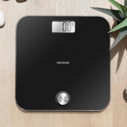 Cecotec Surface Precision EcoPower 10000 Healthy Rettangolo Nero Bilancia pesapersone elettronica