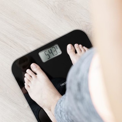 Cecotec Surface Precision EcoPower 10000 Healthy Rettangolo Nero Bilancia pesapersone elettronica