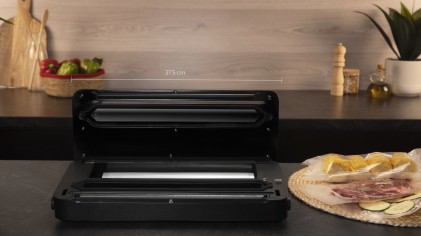 Cecotec SealVac 140 SteelCut macchina per sottovuoto 0,75 mbar Nero, Acciaio inox
