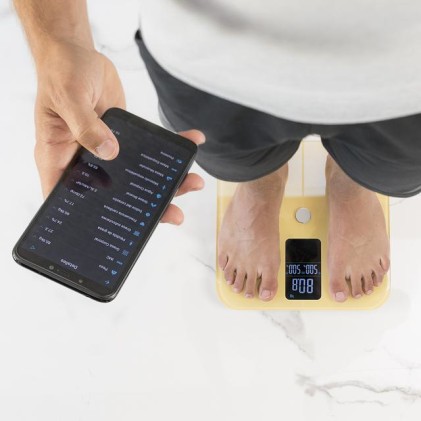 Cecotec Surface Precision 10400 Smart Healthy Vision Rettangolo Giallo Bilancia pesapersone elettronica