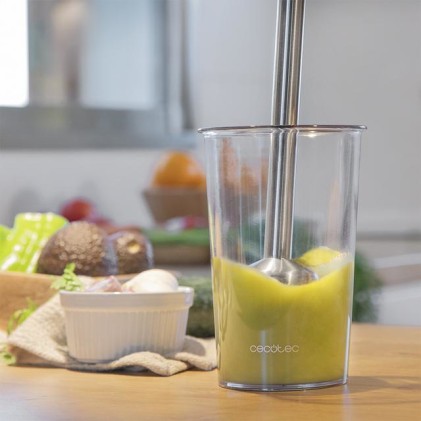 Cecotec Power TitanBlack 1500 XL Cream 0,8 L Frullatore ad immersione 1500 W Nero, Argento