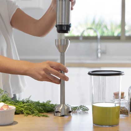 Cecotec Power TitanBlack 1500 XL Cream 0,8 L Frullatore ad immersione 1500 W Nero, Argento