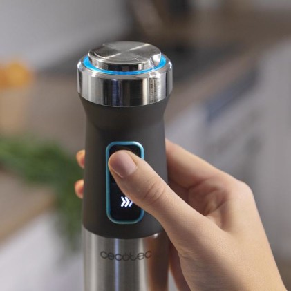 Cecotec Power TitanBlack 1500 XL Cream 0,8 L Frullatore ad immersione 1500 W Nero, Argento