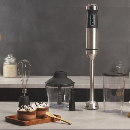 Cecotec 04272 frullatore 0,8 L Frullatore ad immersione 1500 W Nero, Acciaio inox