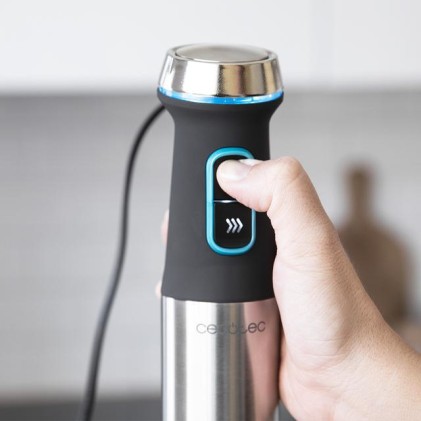 Cecotec Power TitanBlack 1200 XL 0,8 L Frullatore ad immersione 1200 W Nero, Argento