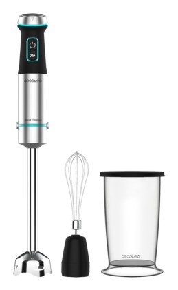 Cecotec Power TitanBlack 1200 XL Cream 0,8 L Frullatore ad immersione 1200 W Nero, Argento