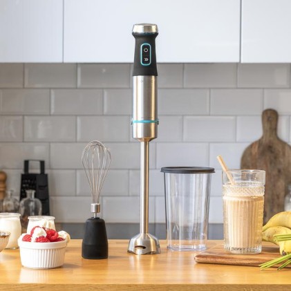 Cecotec Power TitanBlack 1200 XL Cream 0,8 L Frullatore ad immersione 1200 W Nero, Argento