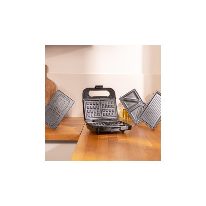 Cecotec 04309 tostiera 1000 W Nero, Acciaio satinato
