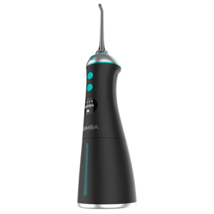 Cecotec Bamba ToothCare 1100 Jet Liberty Idropulsore dentale portatile - 6 modalit&agrave; - 6 ugelli inclusi - Serbatoio da 280 ml - Pressione regolabile da 10 a 115 psi - Impermeabile IPX7 - Ricarica USB - Nero