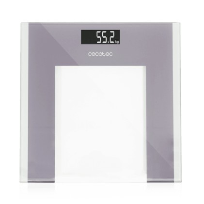 Cecotec Surface Precision Healthy Quadrato Grigio, Trasparente, Bianco Bilancia pesapersone elettronica