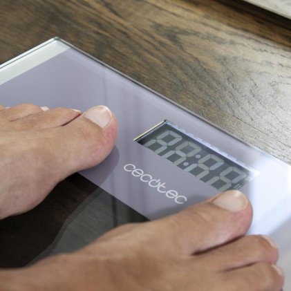 Cecotec Surface Precision Healthy Quadrato Grigio, Trasparente, Bianco Bilancia pesapersone elettronica