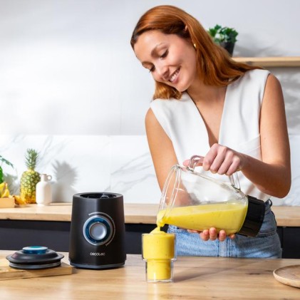 Cecotec Power black Titanium 2000Max Mix Go 1,5 L Frullatore da tavolo 2000 W Nero