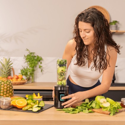 Cecotec 04395 frullatore 0,6 L Frullatore per sportivi 350 W Nero