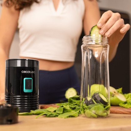 Cecotec 04395 frullatore 0,6 L Frullatore per sportivi 350 W Nero