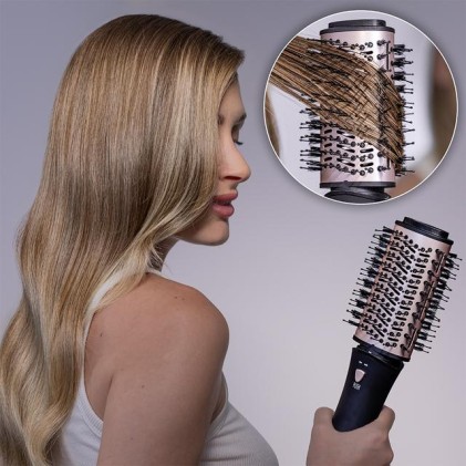 Cecotec Bamba CeramicCare 10in1 Multistyler Caldo Nero, Rosa 1,6 m