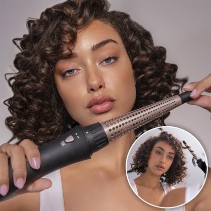 Cecotec Bamba CeramicCare 10in1 Multistyler Caldo Nero, Rosa 1,6 m