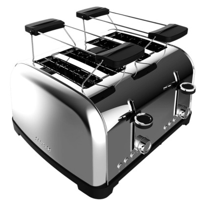 Cecotec 04828 tostapane 7 4 fetta/e 1700 W Nero, Argento