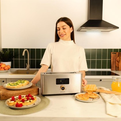 Cecotec 04845 tostapane 7 2 fetta/e 1000 W Acciaio inox