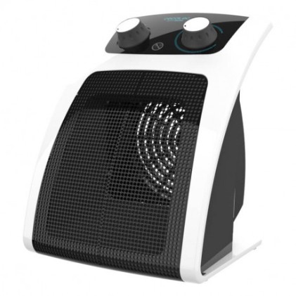 Cecotec 05308 stufetta elettrica Interno Nero, Bianco 1500 W Riscaldatore ambiente elettrico con ventilatore