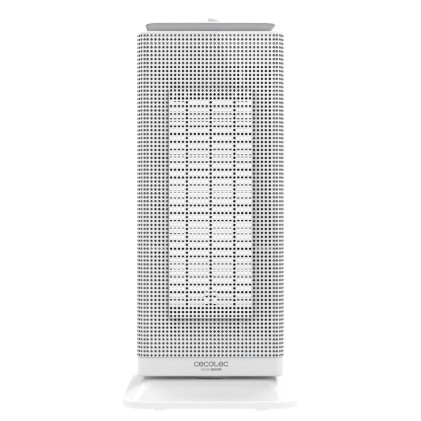 Cecotec 05311 stufetta elettrica Interno Acciaio inossidabile, Bianco 2000 W Riscaldatore ambiente elettrico con ventilatore