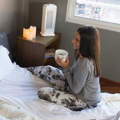 Cecotec 05311 stufetta elettrica Interno Acciaio inossidabile, Bianco 2000 W Riscaldatore ambiente elettrico con ventilatore