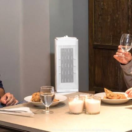 Cecotec 05311 stufetta elettrica Interno Acciaio inossidabile, Bianco 2000 W Riscaldatore ambiente elettrico con ventilatore