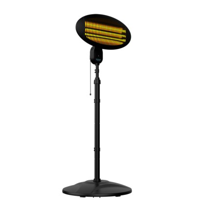 Riscaldatore da esterno Cecotec Ready Warm 8100 Power Quartz 2000W - Riscaldatore alogeno al quarzo - Montaggio a parete o pavimento - IPX4 - 3 livelli di potenza - Altezza e inclinazione regolabili