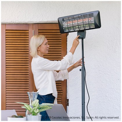 Cecotec 05360 stufetta elettrica Interno Nero 2000 W Riscaldatore di ambienti elettrico al quarzo