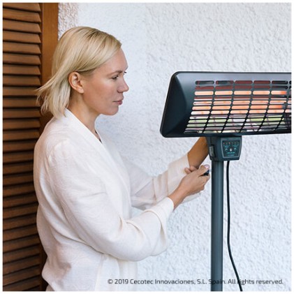 Cecotec 05360 stufetta elettrica Interno Nero 2000 W Riscaldatore di ambienti elettrico al quarzo