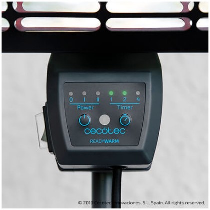 Cecotec 05360 stufetta elettrica Interno Nero 2000 W Riscaldatore di ambienti elettrico al quarzo